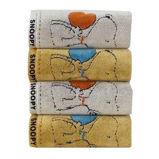 金号史努比纯棉家用毛巾全棉卡通情侣面巾割绒工艺柔软吸水成人巾