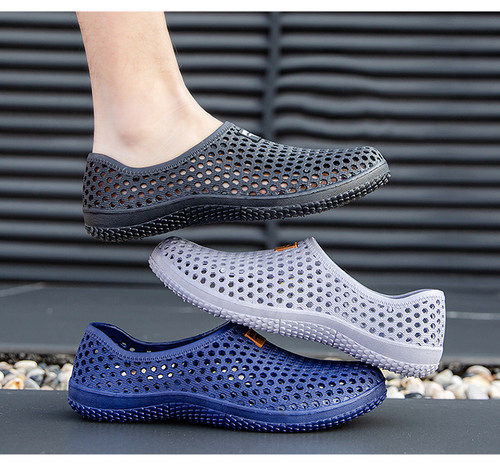 休闲夏季塑胶防滑时尚洞洞鞋厚底