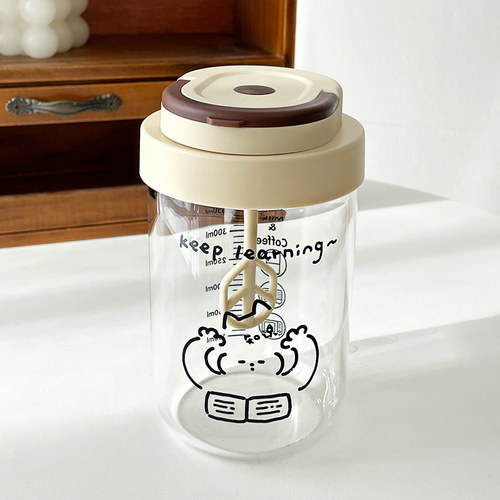 高颜值全自动耐高温玻璃搅拌水杯