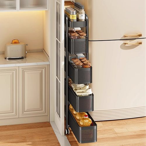 日本厨房夹缝置物架缝隙收纳柜