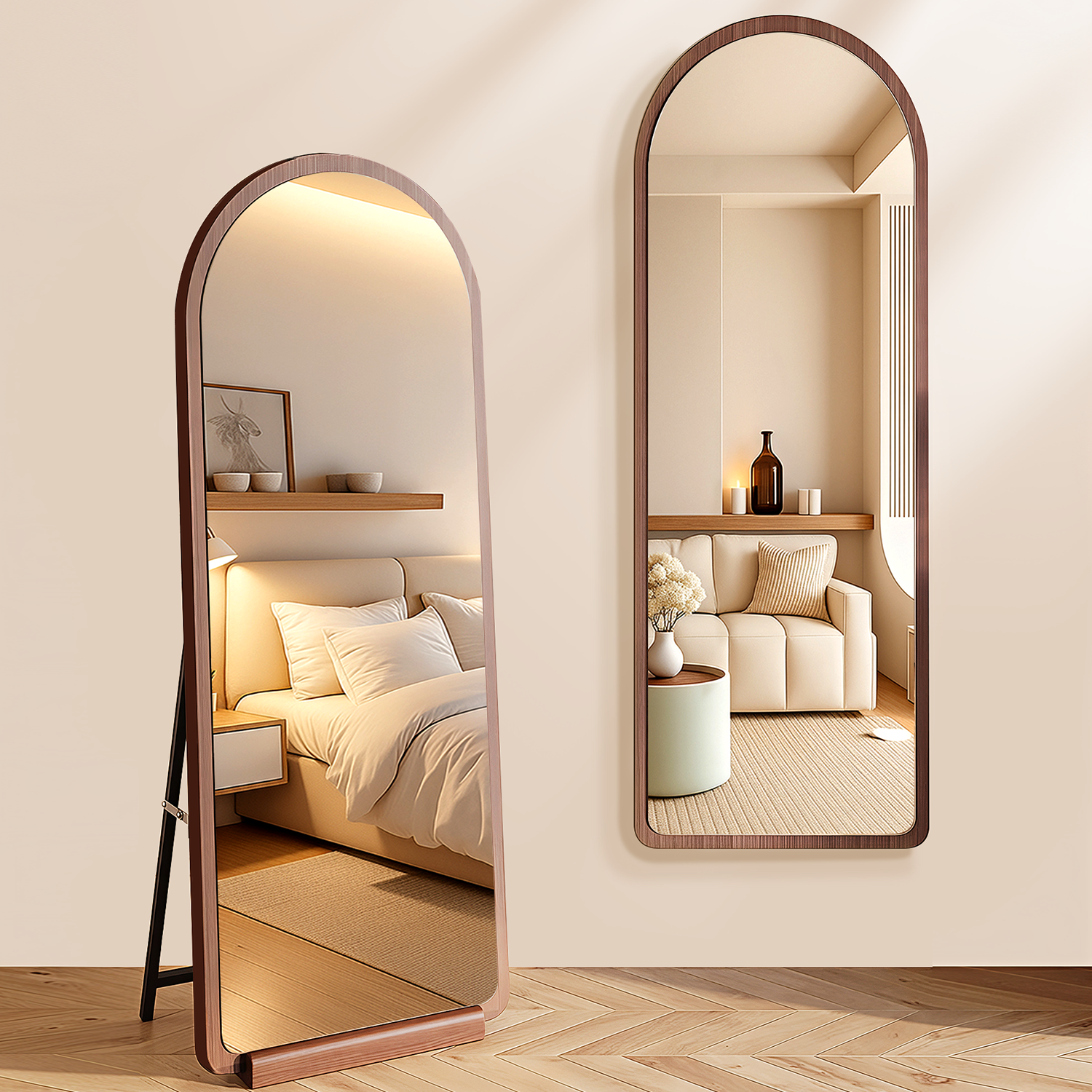 日本中古全身镜落地镜家用穿衣镜