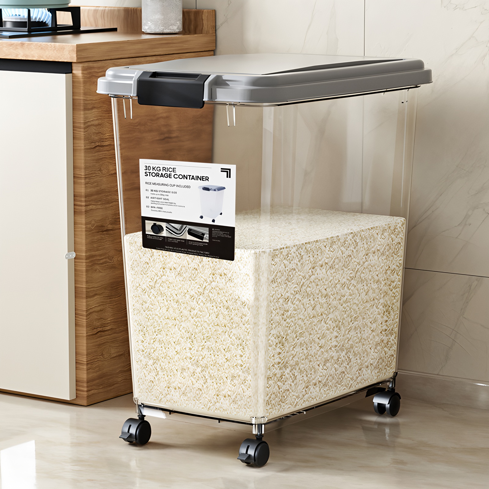 30斤50斤家用防潮防虫密封米面桶