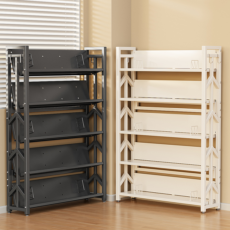 日本书架碳钢落地书架稳固不晃