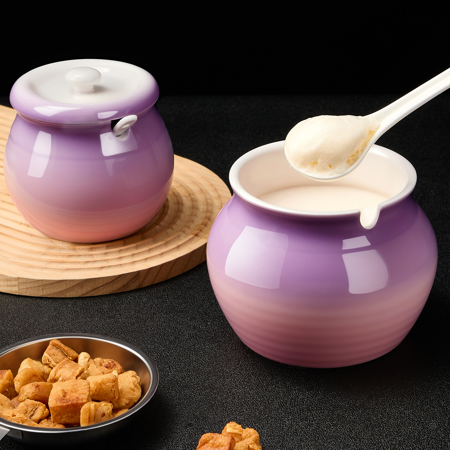 厨房家用猪油罐陶瓷耐高温食品级