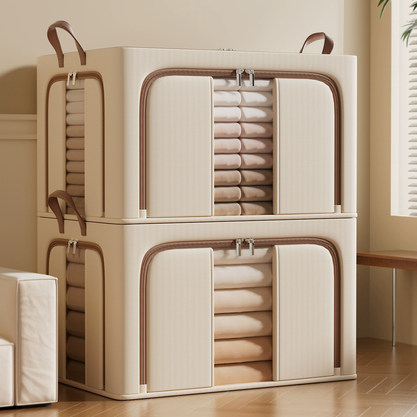 日本牛津布衣服整理箱收纳箱