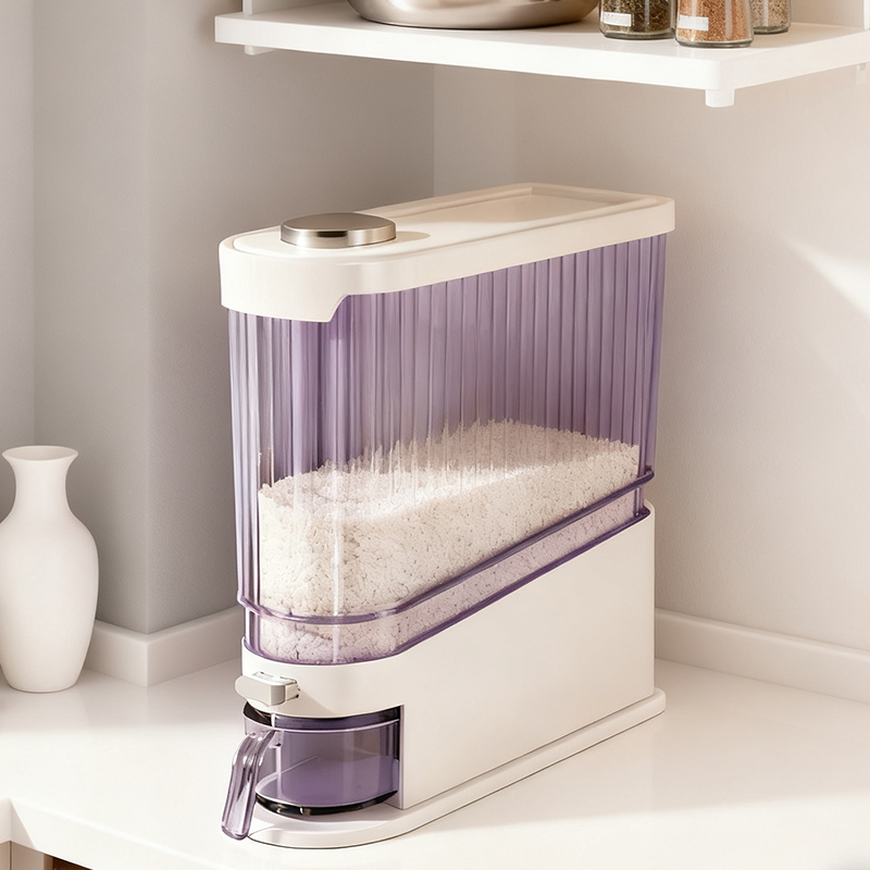 日本抗菌辅食级窄缝款米桶