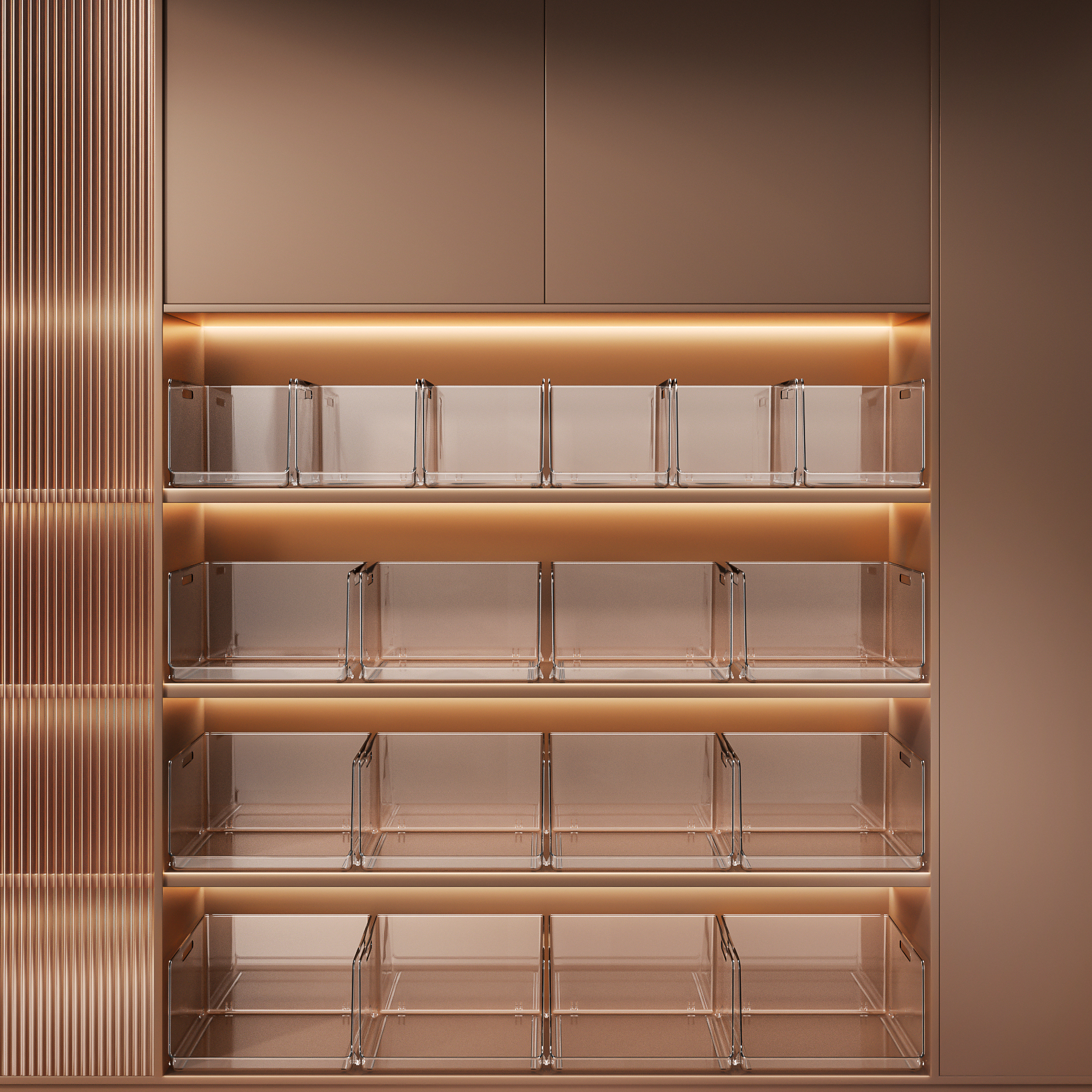 透明收纳盒亚克力长方形斜口