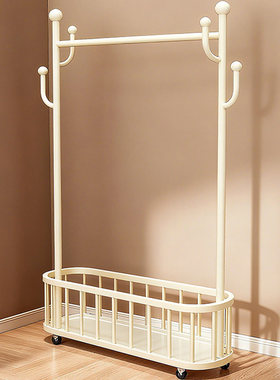 日本衣架落地卧室挂衣架家用室内轻奢晾衣服置物架房间简易衣帽架