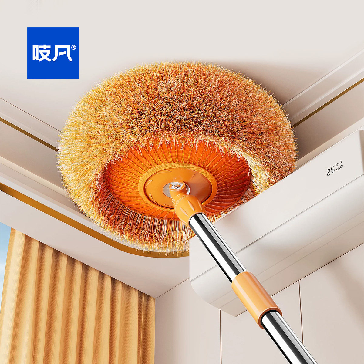 日本鸡毛掸子除尘扫灰家用天花板清洁神器可伸缩加长灰尘打扫擦墙