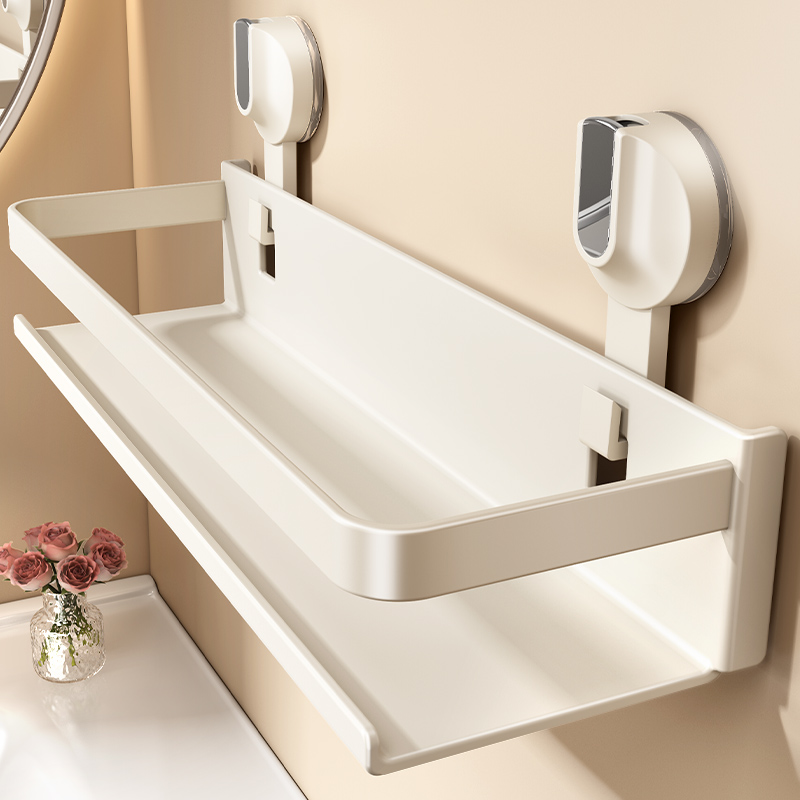 日本免打孔浴室置物架