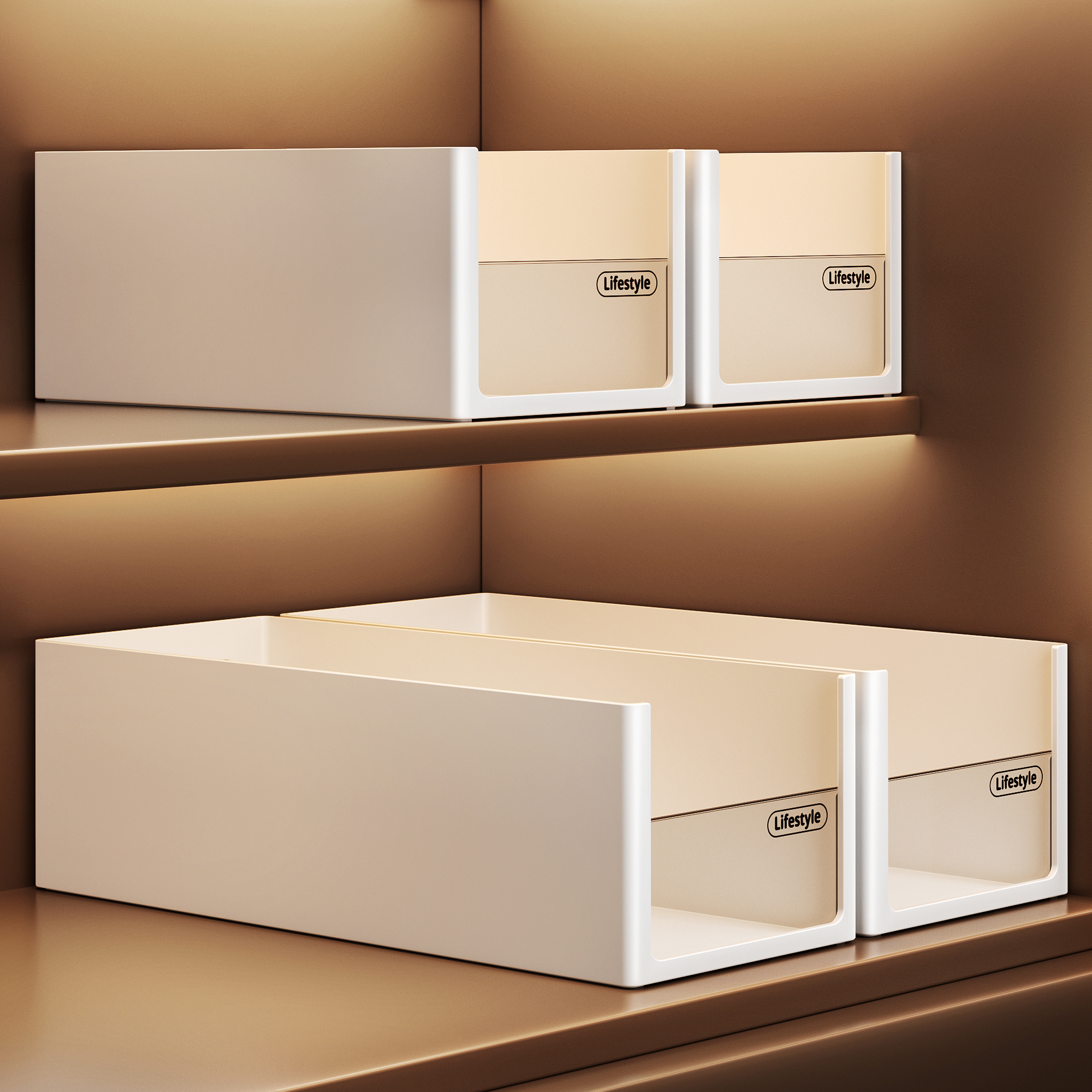 透明橱柜收纳盒厨房杂物收纳盒