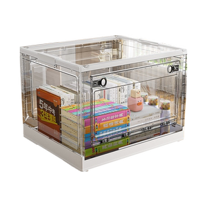 日本透明书本收纳箱书本收纳箱书箱收纳教室用高中生旧书收纳神器