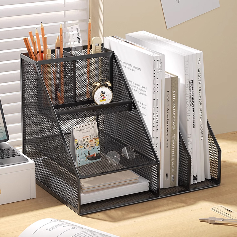 日本铁质文件收纳盒书立文件