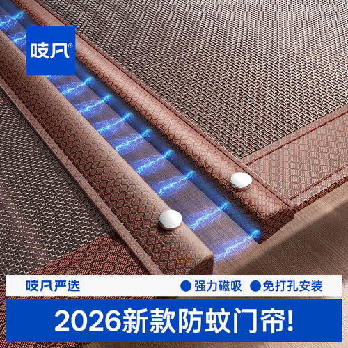2026新款防蚊门帘磁吸纱窗网夏季