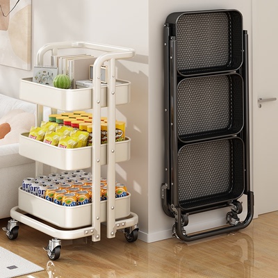 日本免组装小推车置物架