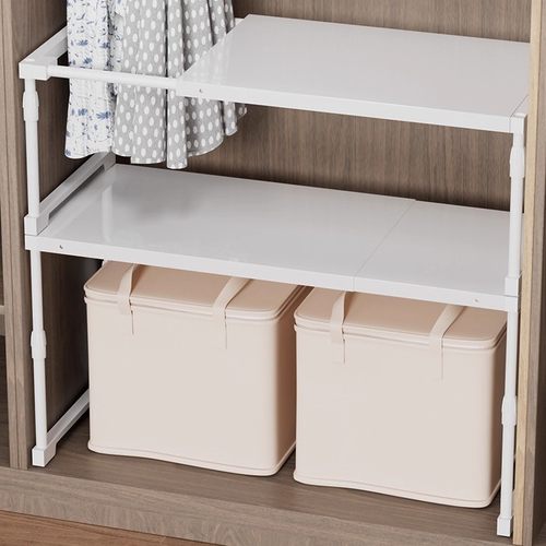 日本柜子分层架衣柜分层隔板可伸缩多层置物架橱柜内衣物收纳神器