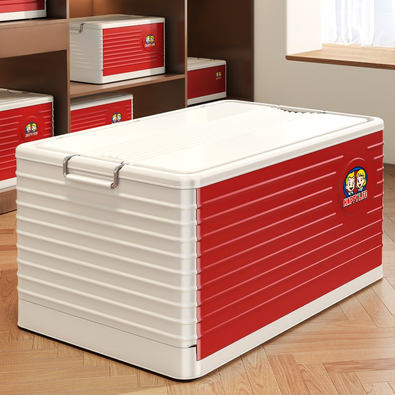 日本衣服收纳箱整理箱大容量超大家用玩具筐衣物被子可折叠储物柜