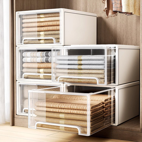 日本0异味衣柜抽屉收纳盒