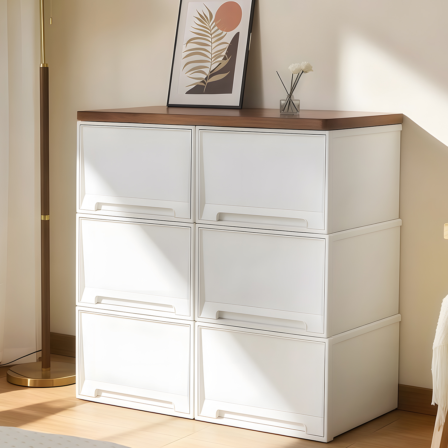 日本收纳箱抽屉式整理箱家用储物箱衣柜塑料收纳盒衣服收纳柜斗柜