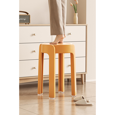 A-0580 马卡龙塑料凳详情A-0580 米白色旋风凳详情