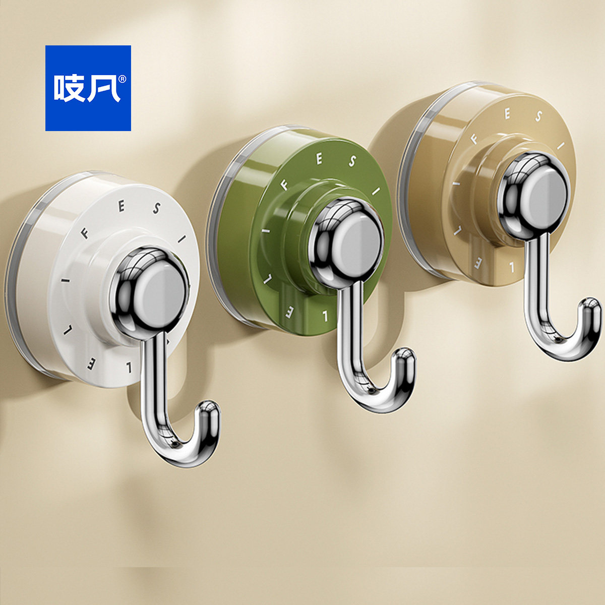 日本吸盘挂钩免打孔强力承重浴室粘胶厨房门后无痕贴浴室墙壁粘贴