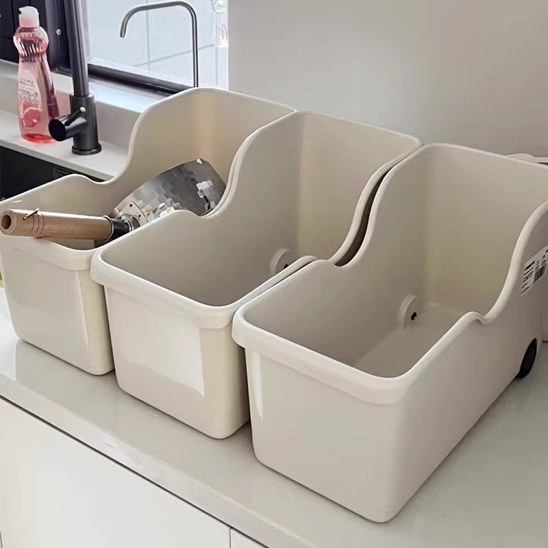 锅具收纳架柜内锅盖调料整理盒