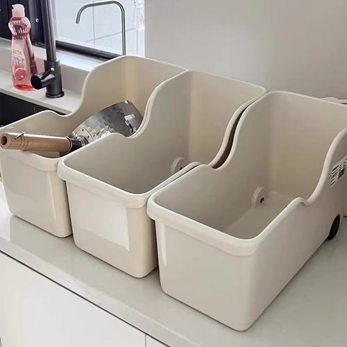 锅具收纳架柜内锅盖调料整理盒