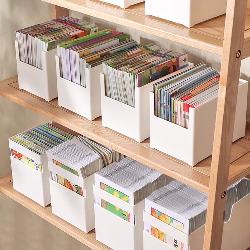 日本书本收纳盒装书收纳箱书箱放书的书架桌面整理盒学生教室用框,收纳整理,桌面收纳盒,淘宝优惠券,粉丝福利购,淘宝优惠卷