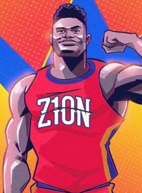 锡安威廉姆斯1号球衣胖虎城市球迷版Zion Williamson篮球服