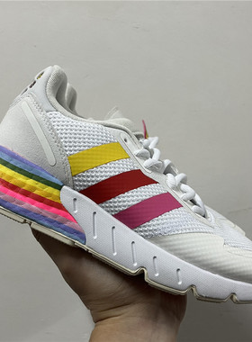 adidas ZX 1K Boost 三叶草男女鞋缓震轻便透气运动休闲鞋GW2418