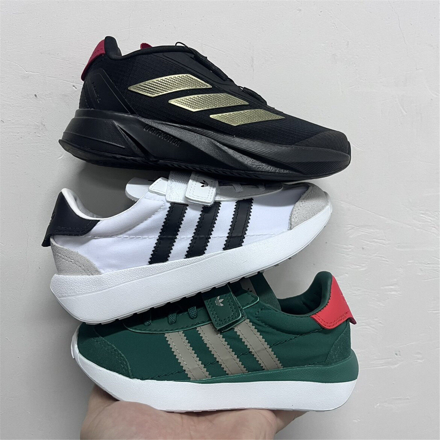 adidas Originals COUNTRY XLG防滑耐磨魔术贴运动儿童跑鞋IF6148