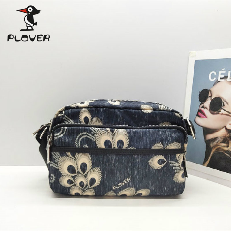 Plover/啄木鸟女包正品2025新款爆款印花布斜挎包手提包ZL7501612