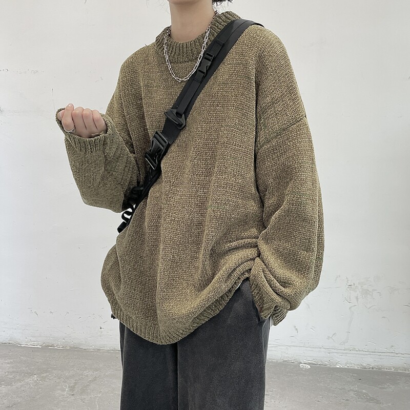 主推~新面料~雪尼尔材质抗起球百搭毛衣针织衫814-1-M6688-P68,男装针织衫/毛衣,星座814-1