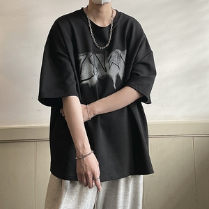 230克双纱印花短袖T恤 814-1-T89-P45 控59（棉）图片