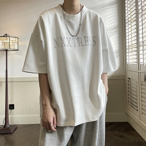 美式高街潮烫钻夏季T恤短袖男女 814-1-T561-P38（棉）图片