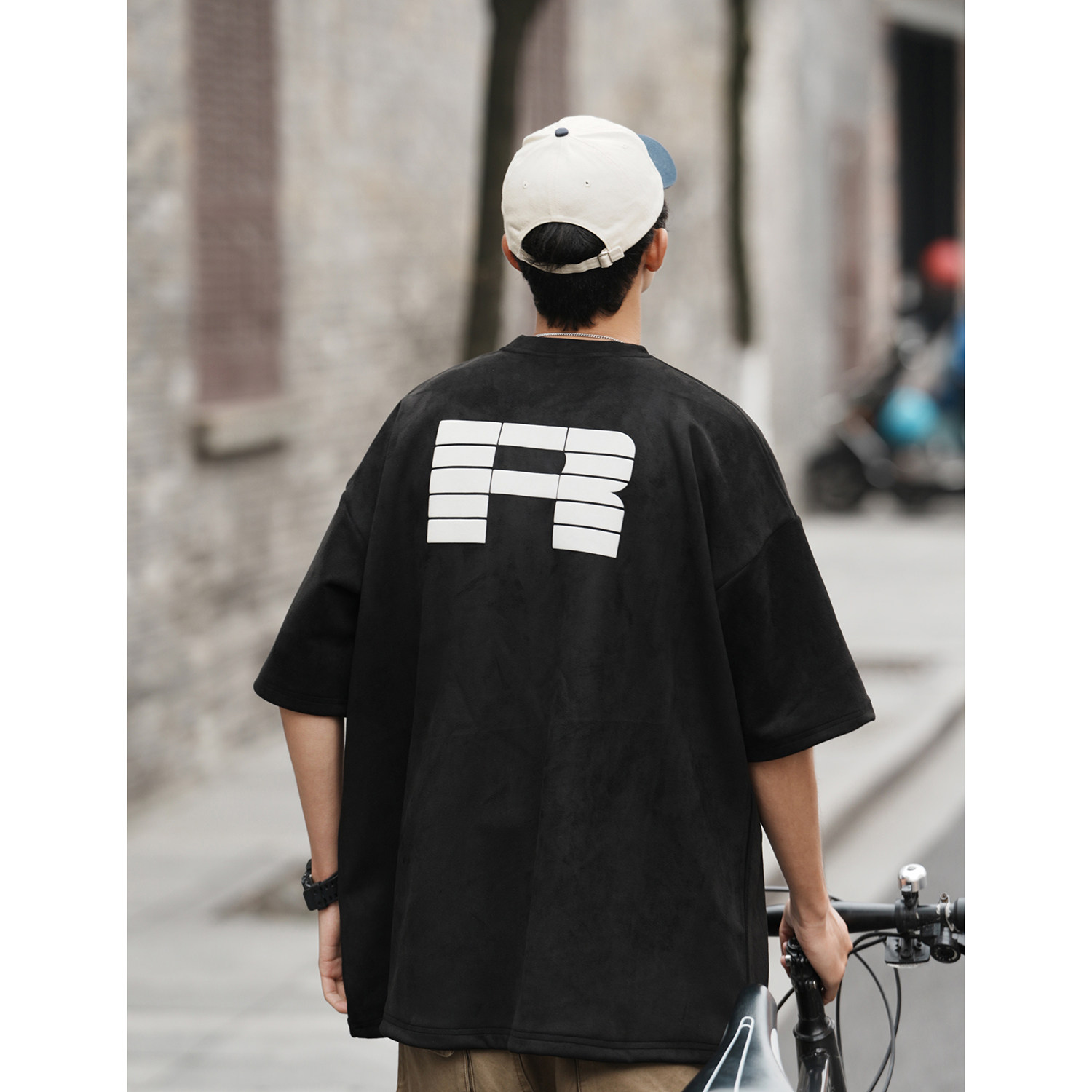 280克麂皮绒擦绒发泡短袖814-1-T2311-P45控59（100聚酯纤维,男装T恤,星座814-1