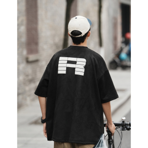 280克麂皮绒擦绒发泡短袖814-1-T2311-P45 控59（100聚酯纤维图片