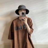 立体厚板硅胶字母麂皮绒短袖814-1-T81-P48控59（聚酯纤维，男装T恤，星座814-1
