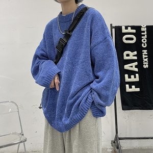 主推~新面料~雪尼尔材质抗起球百搭毛衣针织衫 814-1-M6688-P68图片