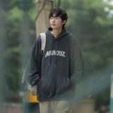 字母刺绣连帽卫衣814-1-WY4500-P68控89（400克面部65%棉35%聚酯，男装卫衣，星座814-1