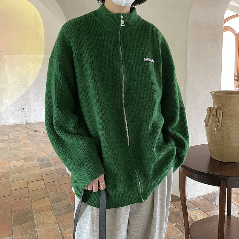 胸标开衫毛衣外套针织衫814-1-M602-P78（100聚酯纤维）,男装针织衫/毛衣,星座814-1