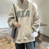 牛仔贴布刺绣麂皮绒卫衣814-1-WY3100-P7898(100聚酯纤维)，男装卫衣，星座814-1