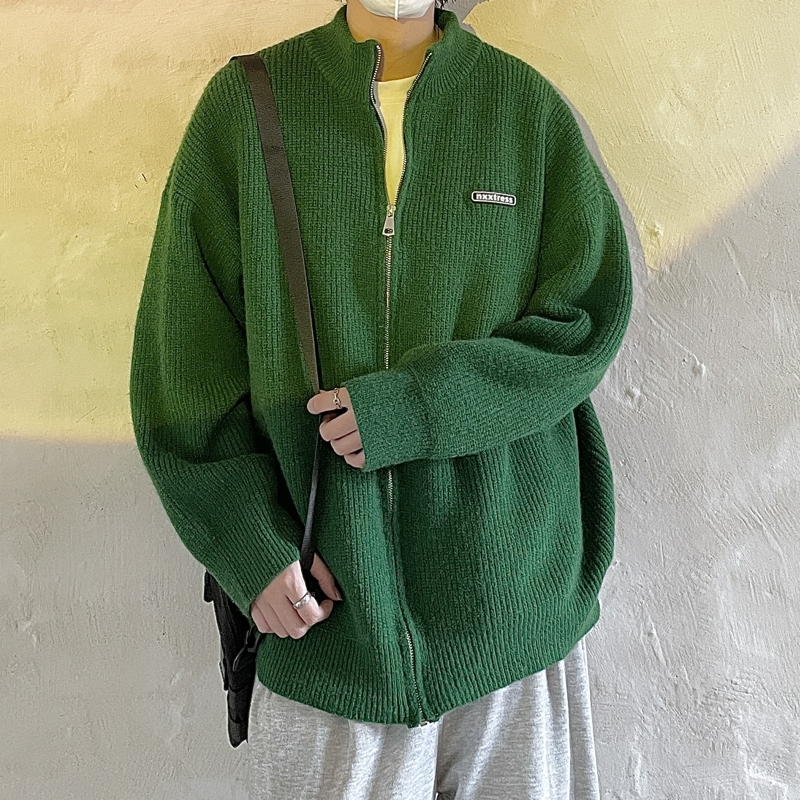 胸标开衫毛衣外套针织衫潮814-1-M602-P7898（100聚酯纤维），男装针织衫/毛衣，星座814-1