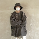 破洞毛衣破坏嘻哈高街两面穿针织衫男女814-1-M600-P88，男装针织衫/毛衣，星座814-1