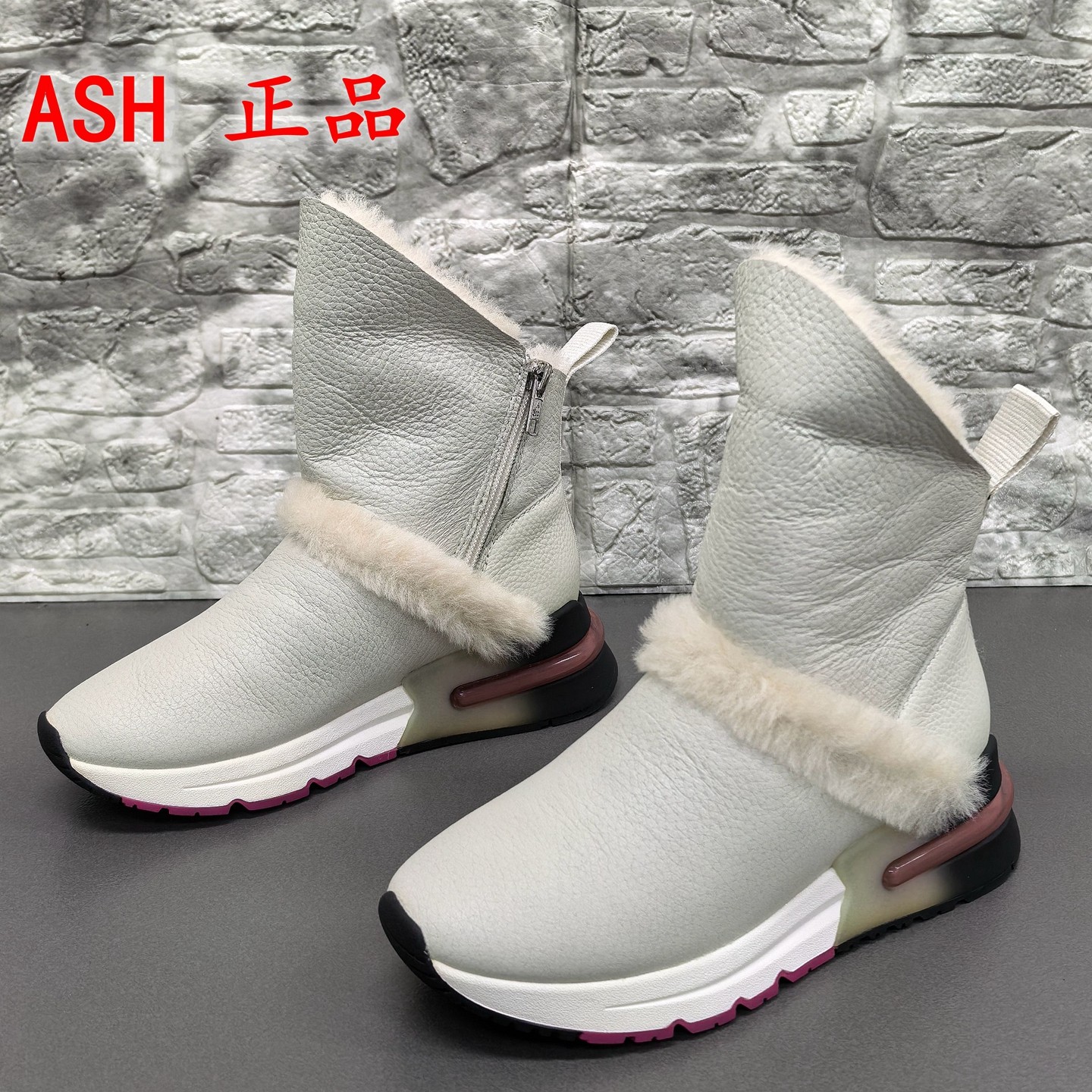 35码正品撤柜断码处理冬季圆头时尚厚底羊皮毛一体短筒雪地靴女靴,女鞋,时尚雪地靴,淘宝优惠券,粉丝福利购,淘宝优惠卷