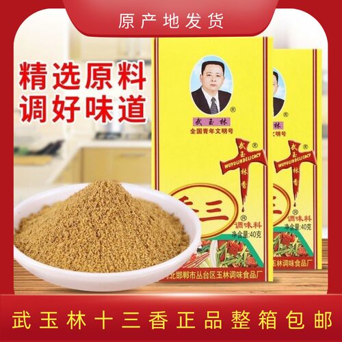 武玉林十三香调味料炒菜拌凉菜酱菜泡菜包子饺子馅饼馄饨40克/盒