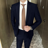 507A-T639-P2252025春季时尚男士西服西裤两件套装礼服，男装西服，星座507A（原星座306B-2）