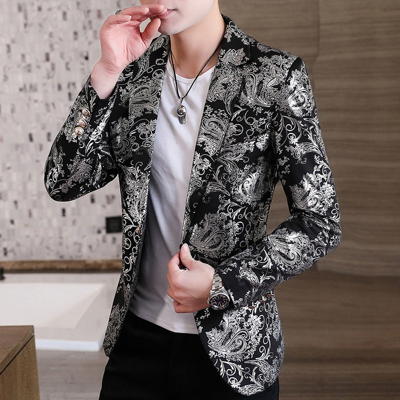 306B-2-X999-P752025秋装时尚男士烫金小西装西服外套,男装西服套装,星座507A（原星座306B-2）