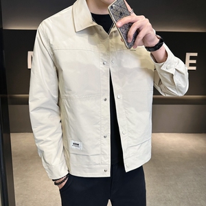 507A-JK419-P80 2025秋季时尚男士微阔休闲外套夹克衫图片