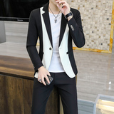 306B-2-T111-P1252025秋季男士西服外套两件套修身休闲西装潮流，男装西服套装，星座507A（原星座306B-2）